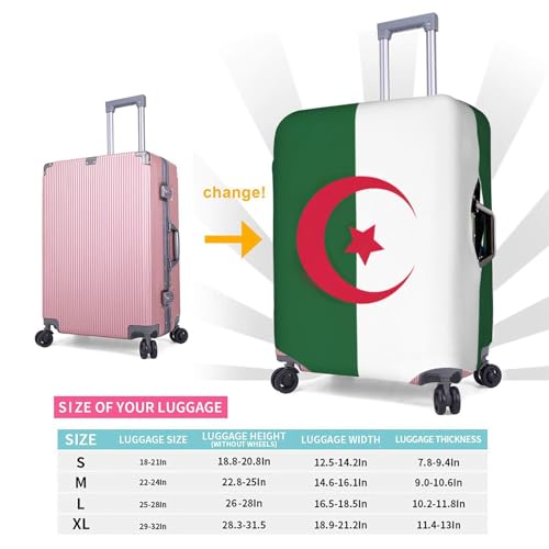 Housse de valise élastique Algérie blanche : évitez les rayures de bagage