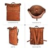 Berliner Bags Vintage Rucksack Utrecht XL aus Leder, Fahrradrucksack mit Laptopfach für Damen und Herren - Braun #5
