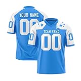 Camiseta de Rugby Personalizadas,Clubes y Escuelas - Logo, Nombre y Número,Camiseta,Personalizada de Manga Corta y Agregue el Nombre del Equipo para Hombres Mujeres y Niños