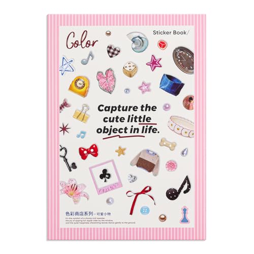 Image of Girl's Korean Sticker Book, Food and Daily Life Theme - 1300+ Cute Dream Style Foodie Stickers, for DIY Scrapbooking Journaling Handbook Decoration Cute