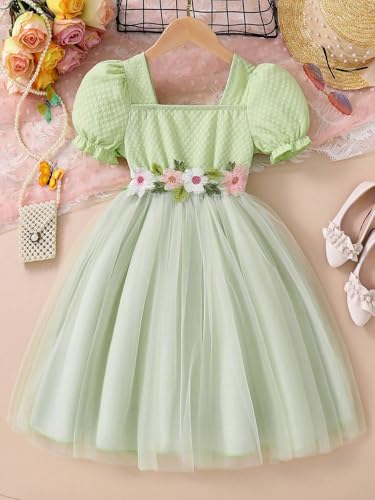 Image of TAGAS Dress for Girls Knee Length II Baby Girl Dress|| Frock for Girl |Girl Floral Sundress|Kids Frock|