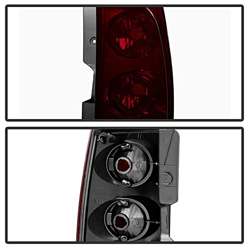 Acanii - For 2007-2014 Gmc Yukon Xl 1500 2500 [Red Smoked] Tail Lights Brake Lamps Left+Right #TOP2