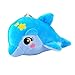 haohao3 Ciondolo Bambola di Peluche, Mini Ciondolo Bambola di Peluche Delfino Carino Animale Marino Morbido Peluche Cartone Animato Adorabile Portachiavi Borsa Cellulare Borsa Zainetto Ciondolo Blu