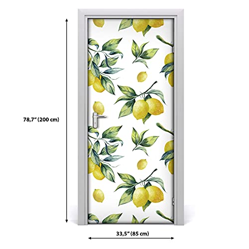 Autocollant de porte imperméable anti-bulle papier peint mural