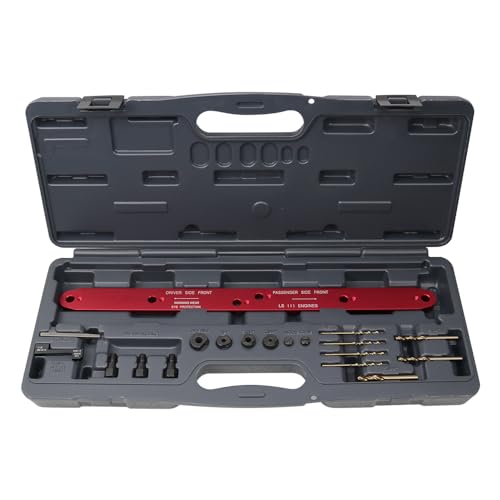 RYANSTAR RACING 71400 Exhaust Manifold Template Compatible with GM/Chevy LSIII 4.8L, 5.3L, 6.0L (1999-2007) – Removal Tool Kit Remove Broken Exhaust Manifold Bolts Stud Without Damage Cylinder Head