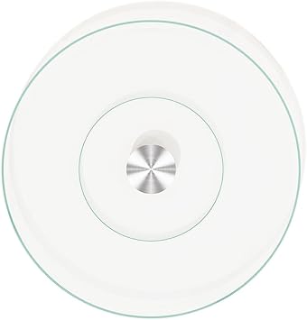 31" Glass Lazy Susan Turntable for Dining Table - Large Round Clear Tabletop Rotating Tray Tempered Glass Serving Plate Silent & Smooth Spin 31in/80cm