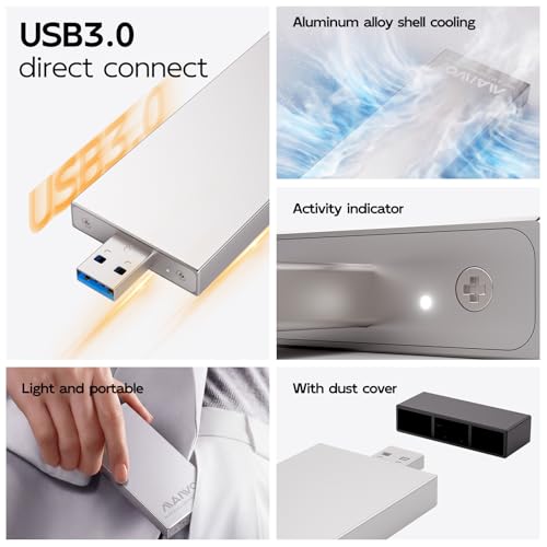 Carcasa MAIWO para SSD M.2 SATA 2230-2280 USB 3.0 miniatura 5