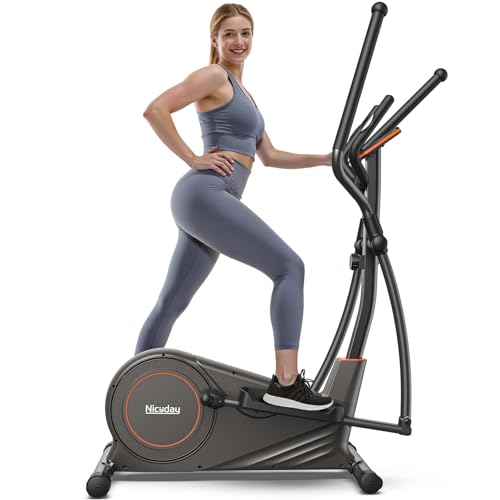 Image of Niceday Elliptical Exercise Machine, Elliptcal Machine for Home, 15.5IN Stride Elliptical Machine, Elliptcal Training Machine with 16 Level Resistance, 400LBS Loading Capacity