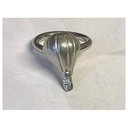 Varmluftballong TG133 emblem av fin engelsk tenn på en halsduk ring skrivet av oss presenter till alla 2016 från Derbyshire UK...