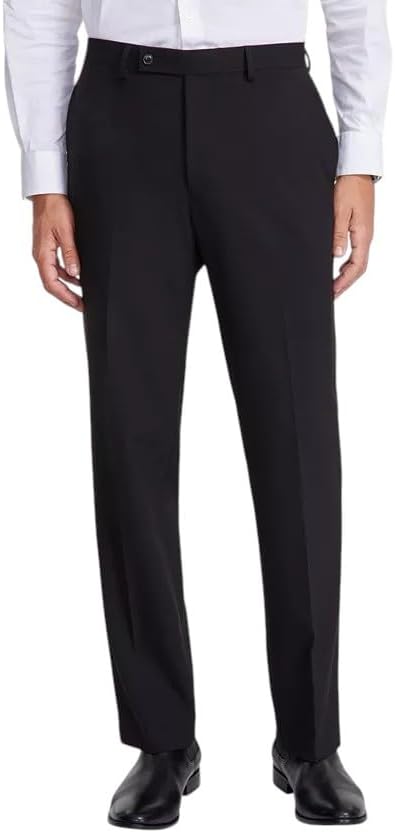 Perry Ellis Portfolio Mens Modern fit 2 Piece Suit 42 R / 35 Waist Black Stretch - Image 4