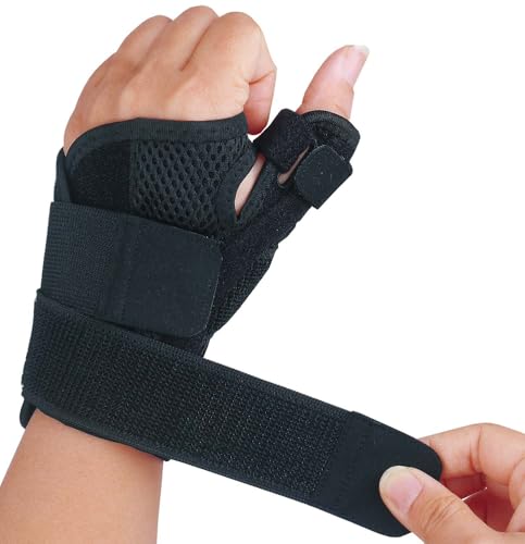 SHIFANQI Copper Thumb Splint Brace for Left Right Hand, Spica Splint, CMC Thumb Brace with Thumb Support, Trigger Thumb Stabilizer for Carpal Tunnel, Tendonitis, Arthritis, Sprains, Strains