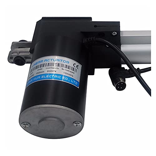 Motor lineal de corriente continua 24V y actuador mecánico de 150 mm IP54 3