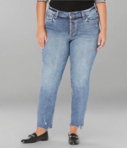 KUT from the Kloth Rachael High-Rise Fab AB Mom Button Fly Raw Hem in Intelligent2