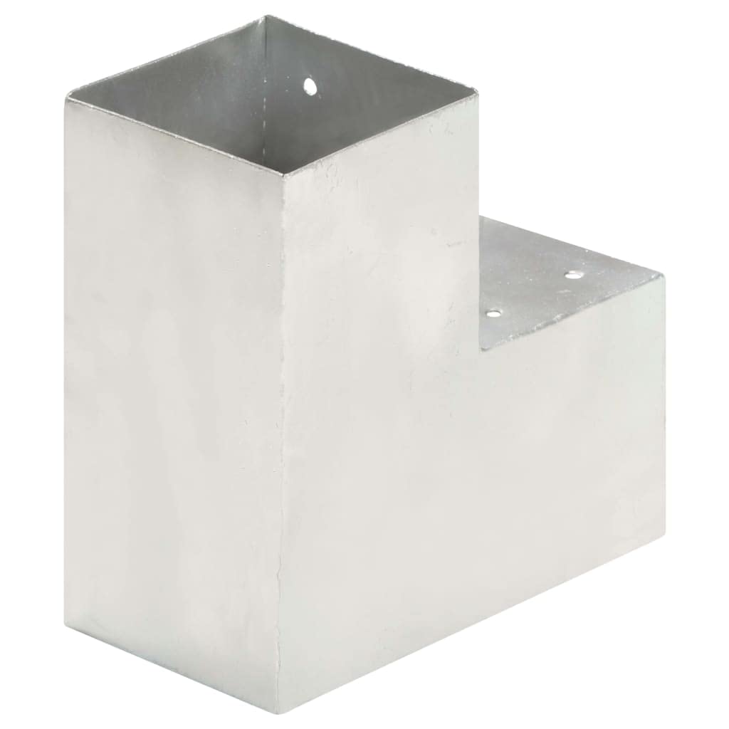 Łączniki słupków 4 szt. ocynkowanego metalu w kształcie litery L 101 x 101 mm do drewnianych słupków, łączników belek, słupków ogrodzeniowych, słupków ogrodzeniowych, słupków rozporowych