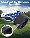 Fitense Golf Head Covers, 3 Pack Golf Club Head Covers USA Stars and Stripes, Velour Lined for Extra Club Protection, Designed to Fit All Woods and Drivers Velour Lined (1,3,X)