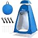 WolfWise Dressing Tent Shower Privacy Portable Camping Beach Toilet Pop Up Tents Changing Room Outdoor Backpack Shelter Blue