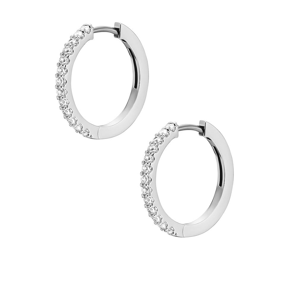 Fossil Damen-Ohrringe aus Messing oder Sterlingsilber mit Bügelverschluss