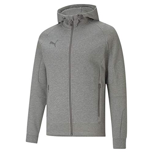 Sudadera con capucha PUMA Teamcup Casuals para hombre chaqueta deportiva gris