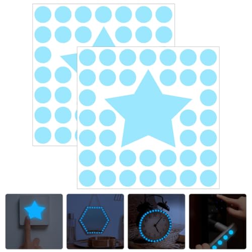 Stickers Decorativos Luminosos Azul 10x10 cm 2 piezas miniatura 7
