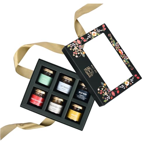 OH CHA - Assorted Tea Gift Box, Detoxers Box| Tea Gift Set with 6...