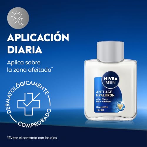 Miniatura 9 de Nivea Men Hyaluron Bálsamo After Shave Antiedad Con Ácido Hialurónico 1 X 100 Ml , Bálsamo Hidratante Para Calmar La Piel Tras El Afeitado, Bálsamo Facial Refrescante