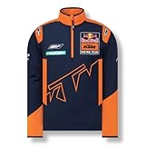 Red Bull KTM Official Teamline Half-zip Sweater, Men XX-Large - Original Merchandise Blue