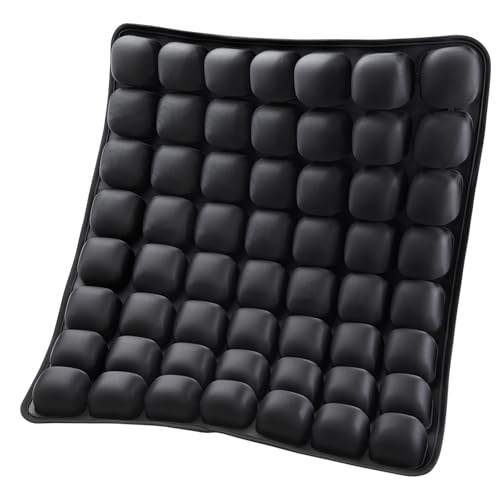VEVOR Aufblasbares Sitzkissen, 3D-Luftzellen-Sitzkissen zur Druckentlastung, Lycra & TPU-Rollstuhl-Sitzpolster mit manueller Pumpe, leicht und tragbar für Reisen, Büro, Auto, Flugzeug