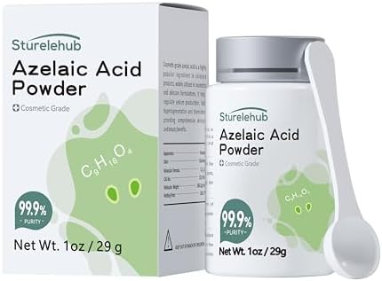 Azelaic Acid Powder, 1OZ 99.9% Purity, Cosmetic Grade, Azelaic Acid Powder for Homemade Cosmetics