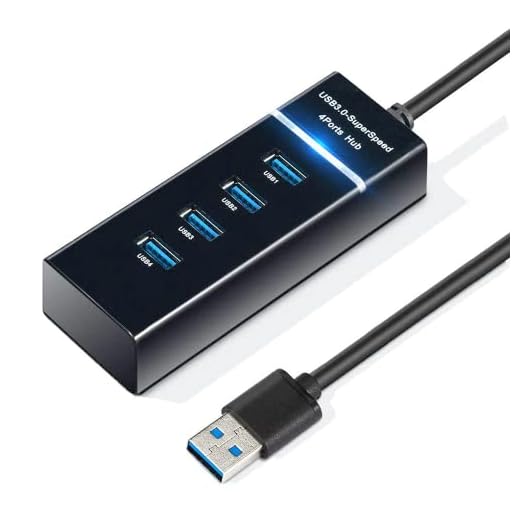 Hub USB 3.0 4 Portas 5 Gbps High Speed Extensor USB Para HD Pen Drive Impressora Fone Mouse Teclado