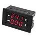 Voltmeter Ammeter Load Tester, LED Digital Display AC Voltmeter 0-100A Ampere Meter with Split Type Installation and Two Wire System, HighTransformer (red red)