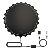 1. Gratis para toda la vida: nunca pagues tarifas de cable o satélite. TV HD 4K de alta definición y calidad de sonido HD. La antena de TV Freeview ha adoptado la más reciente tecnología de amplificador de señal para recoger señales, filtra señales celulares y FM, lo que resulta en una imagen más clara, alta calidad de voz, bajo ruido y acceso a más señales de televisión de transmisión gratuita con mayor ganancia, rango y rendimiento de frecuencia. Esta antena de TV amplificada recibe programas de clima local, tren, niños y deportes