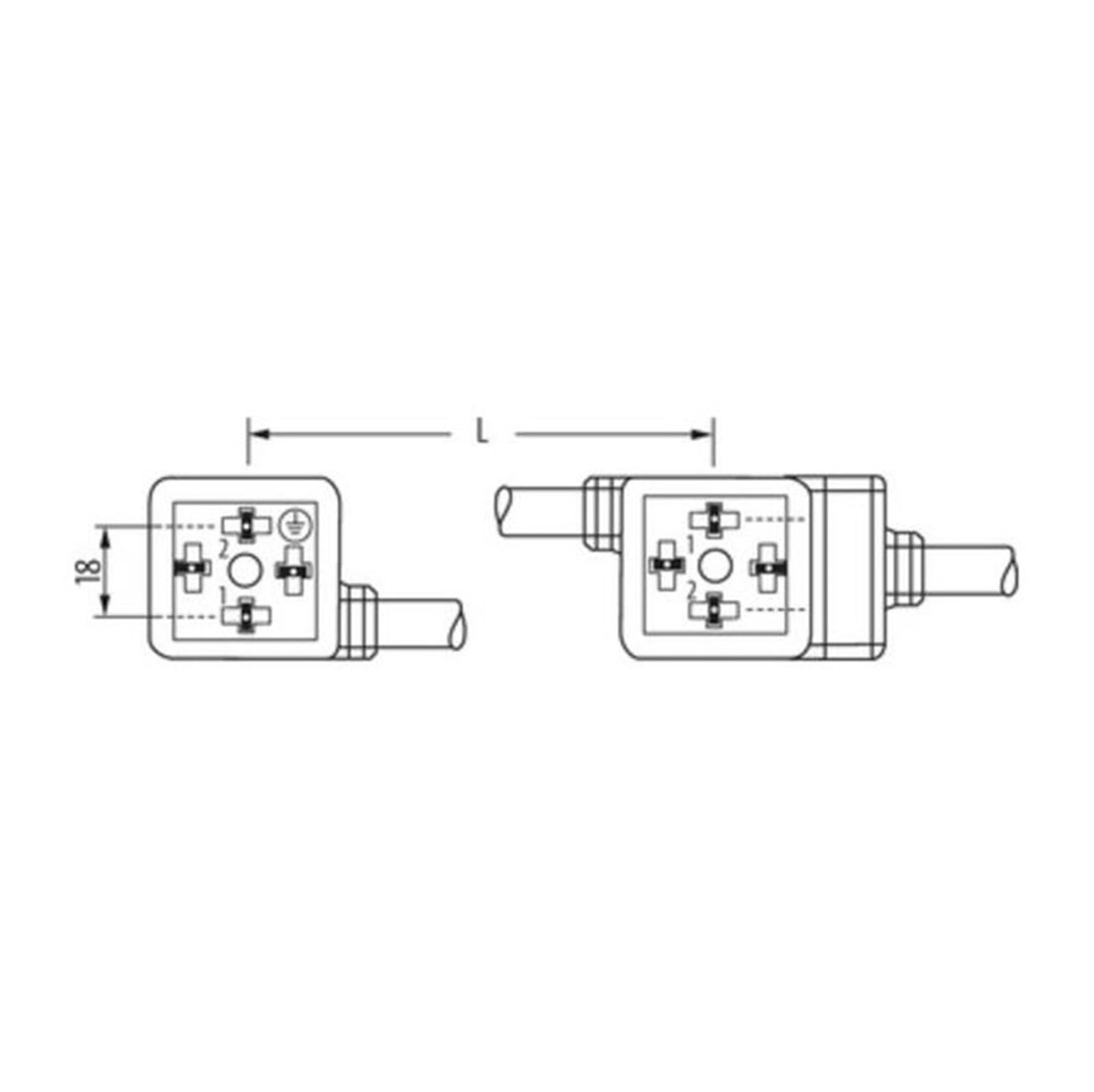 Valvola doppia MSUD da 24 V A-18 mm, 7000-58041-2170150, con cavo da 1,5 m