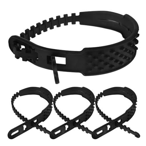 Happyyami Cadenas para Neumáticos de Nieve de Nylon para Motocicleta, Resistentes al Desgaste, Fáciles de Instalar, Paquete de 4 Piezas para Hielo y Nieve