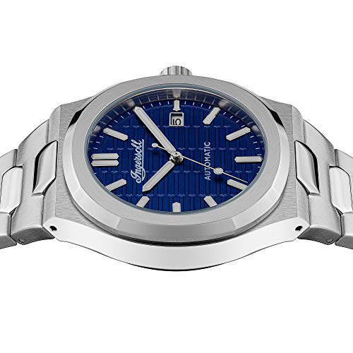 Ingersoll The Catalina Automatic Mens Watch with Blue Dial and Stainless Steel Bracelet - I11801