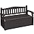 Greesum 70 Gallon Storage Bench Outdoor Deck Box with Armrest, Patio Furniture,Lockable, Waterproof and UV Resistant, Suitable for Garden, Pool, Brown