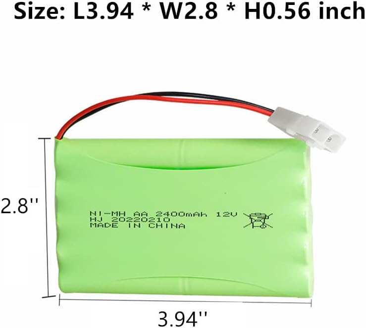 Miniatura 3 de Paquete de batería AA NI-MH de 12V 2400mAh con conector Tamiya estándar para RC juguetes herramienta eléctrica