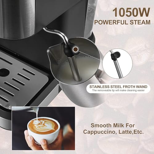 Cafetera Semiautomática con Espumador y Tanque 1.2 L miniatura 3