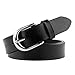 Women Leather Belt for Jeans Pants Plus Size Western Belt with Alloy Buckle