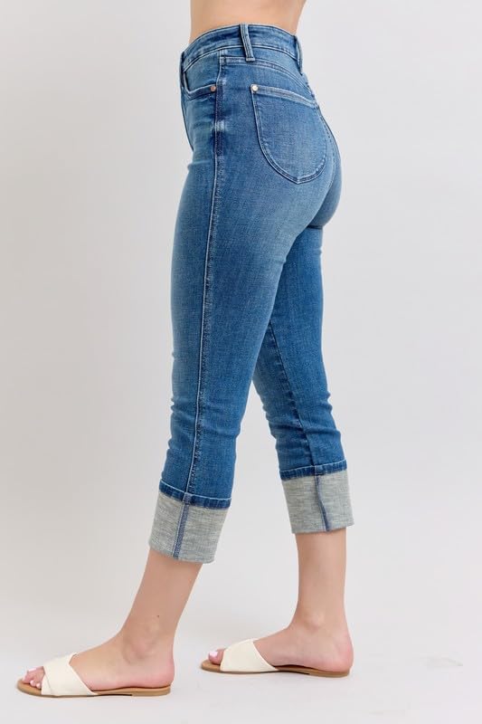 Judy Blue Skinny Cuffed Capris3