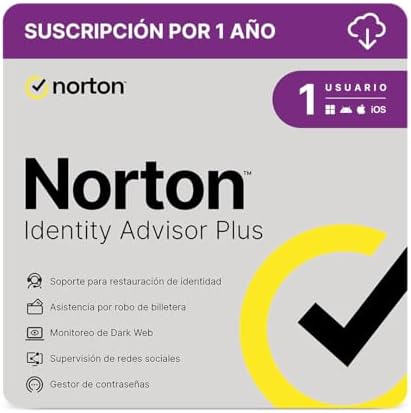 Norton Identity Advisor Plus 1 Dispositivo 1 Año