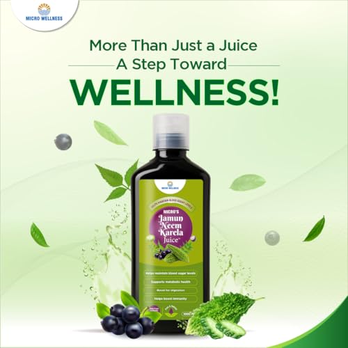 Image of Jamun Neem Karela Juice | Herbal Juice for Blood Sugar Support & Metabolic Health | Supports Digestion & Immunity | No Synthetic Colour or Flavour | Ayurvedic Wellness Drink - 1000ml