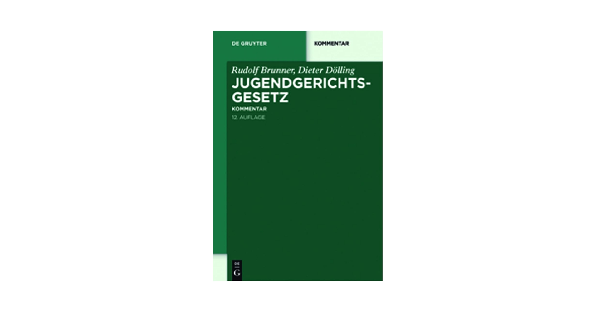 Amazon | Jugendgerichtsgesetz: Kommentar (de Gruyter