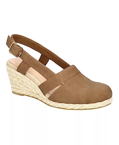 Image of Juliet Holy Womens Wedges Sandals Platform Espadrilles Slingback Closed-toe Clogs Sandals