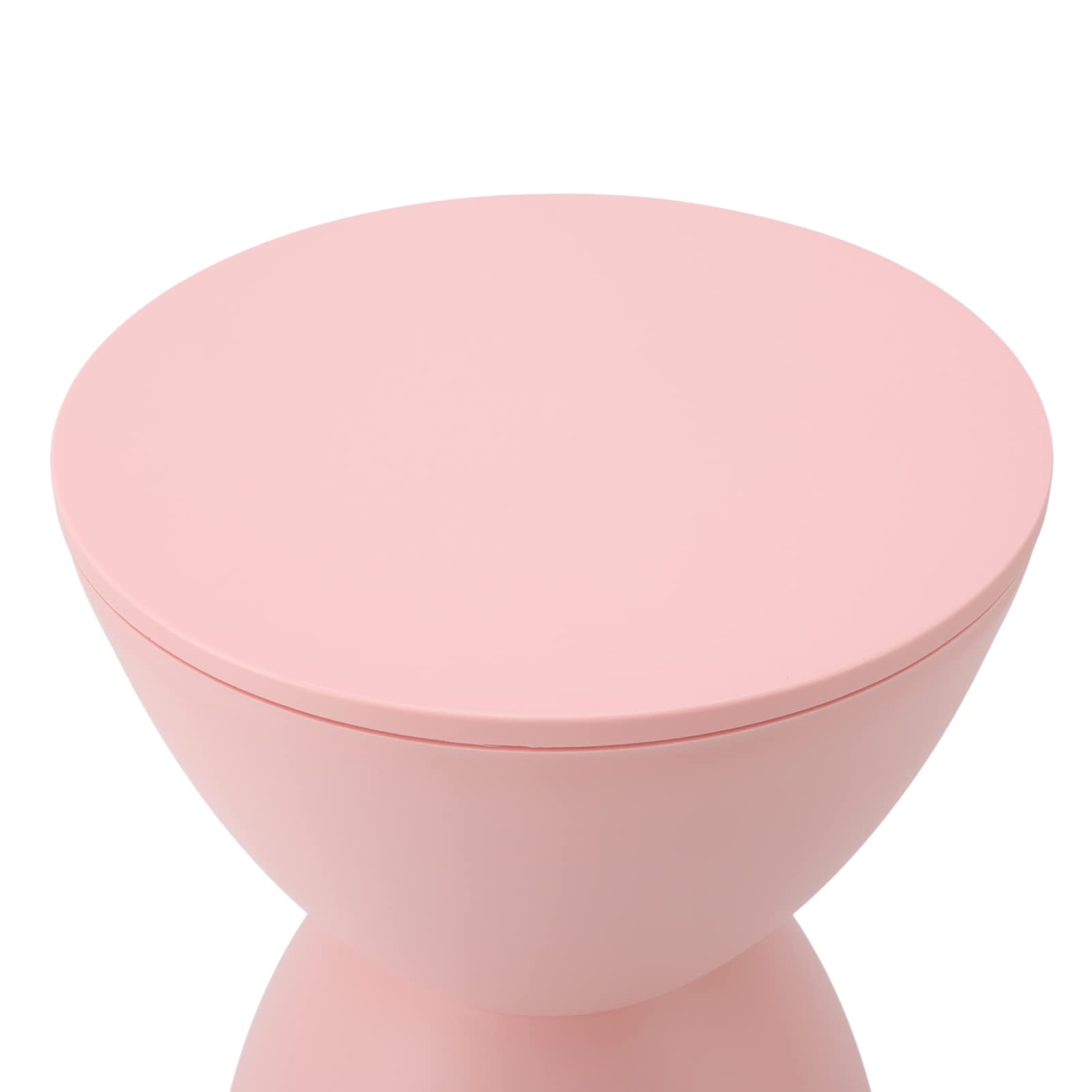 Wakects Stołek w Kształcie Klepsydry Plastikowy Okrągły Stolik Boczny 30 Cm X 42 Cm Nowoczesny Skandynawski Design Wodoodporny, Odporny na Zarysowania Uniwersalny do Przymierzalni łazienkowej Zmiana