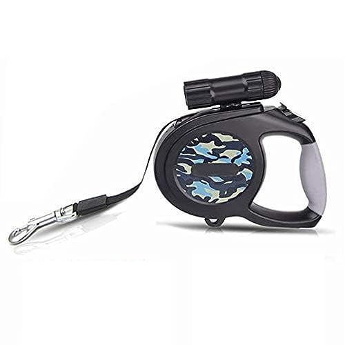 LHKJ Guinzaglio Cane Avvolgitore 8M Guinzaglio Retrattile per Cane con Luce LED, Guinzaglio retrattile Automatico, Suitable for Dogs Weighing Less Than