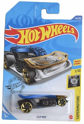 Hot Wheels Clip Rod, Experimotors 1/10 Azul/Negro