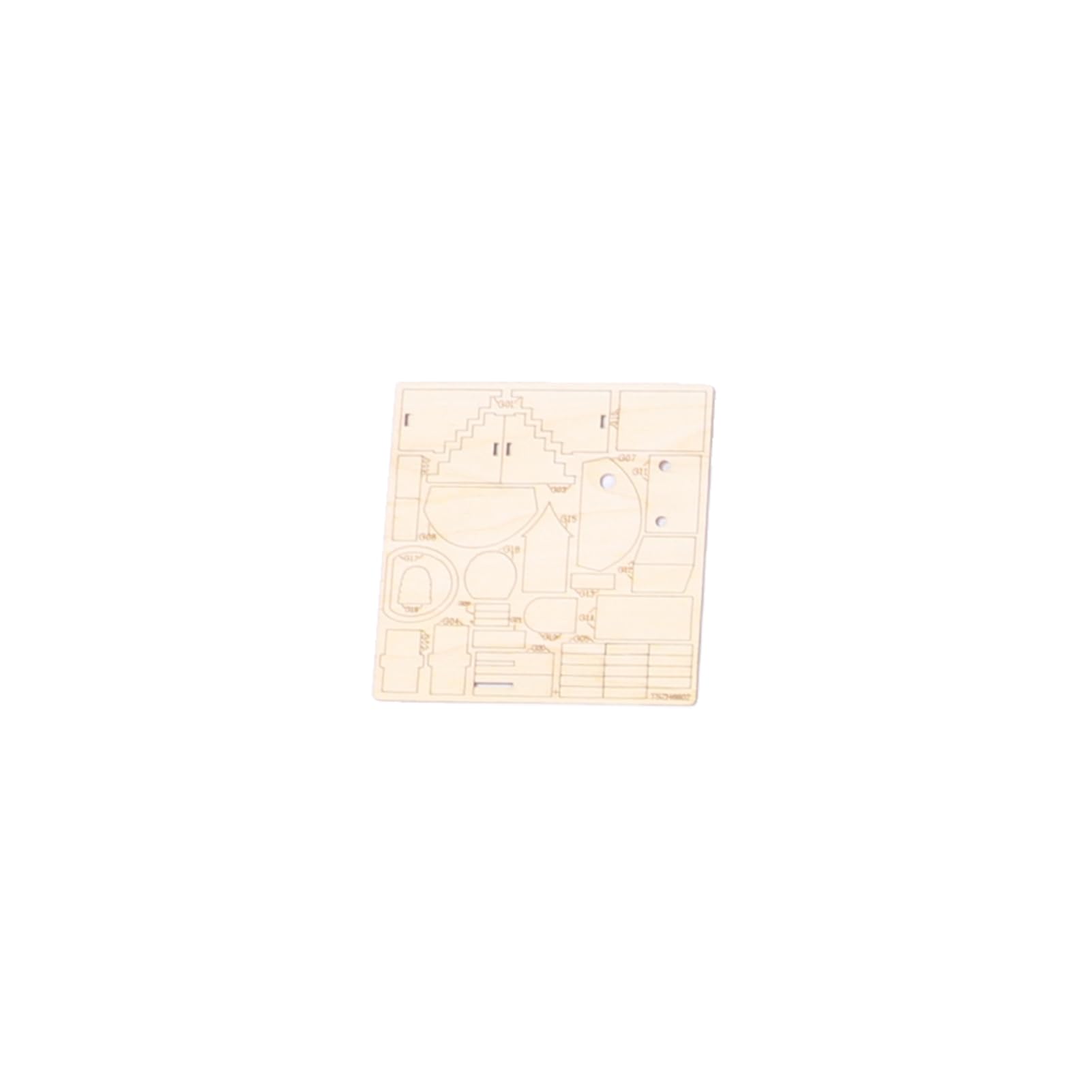 Generic 3D-Holzpuzzle, Wald-Dinosaurierhütte, mit LED-Lichtern, Spieluhr, DIY-Montagemodellbausatz für Erwachsene und