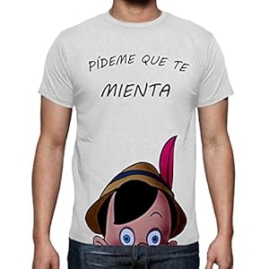 The Fan Tee Camiseta de Hombre Divertidas Funny Graciosa Pinocho 017