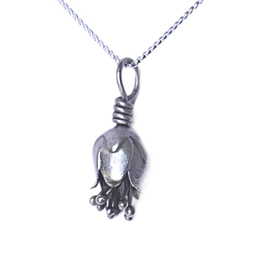 quirksmith 925 Sterling Silver Tulip Pendant With Chain/18 inch Chain/Gifts For Women And Girls/With 925 Stamp And Certificate Of Authenticity/Anniversary Gift/Mother's Day Gift-picture-23