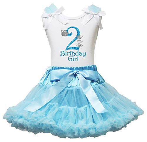 Falda para niña de 1 a 6 años el regalo perfecto para su cumpleaños azul claro